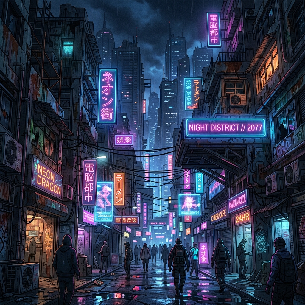 Dystopian City Background
